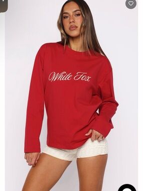 Women's Long Sleeve White fox what the heart wants